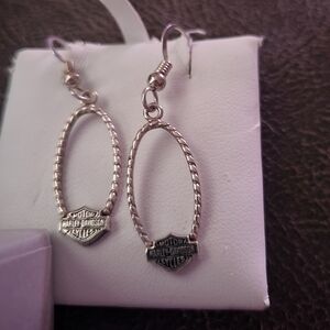 Harley Davidson 925 sterling earrings